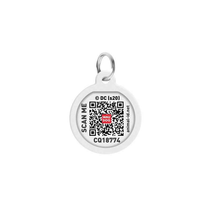 Адресник для тварин WAUDOG Smart ID з QR паспортом "Харлі Квінн" коло 30 мм (230-1001)