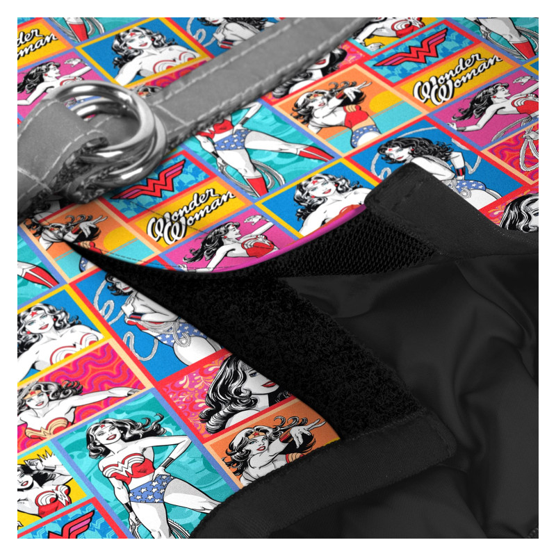 Шлея для собак WAUDOG Clothes з QR паспортом "Диво-жінка комікс" S1 (1011-4009)