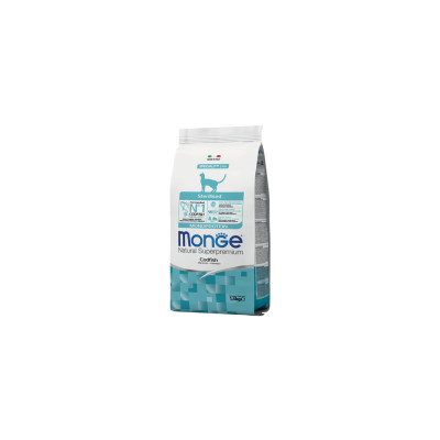 Сухий корм для кішок Monge Cat Sterilised з тріскою 1.5 кг (8009470005531)