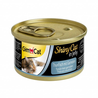 Консерви для котів GimCat Shiny Cat з тунцем і креветками 70 г (4002064413099)