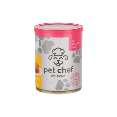 Консерви для собак Pet Chef паштет з куркою 360 г (4820255190242)