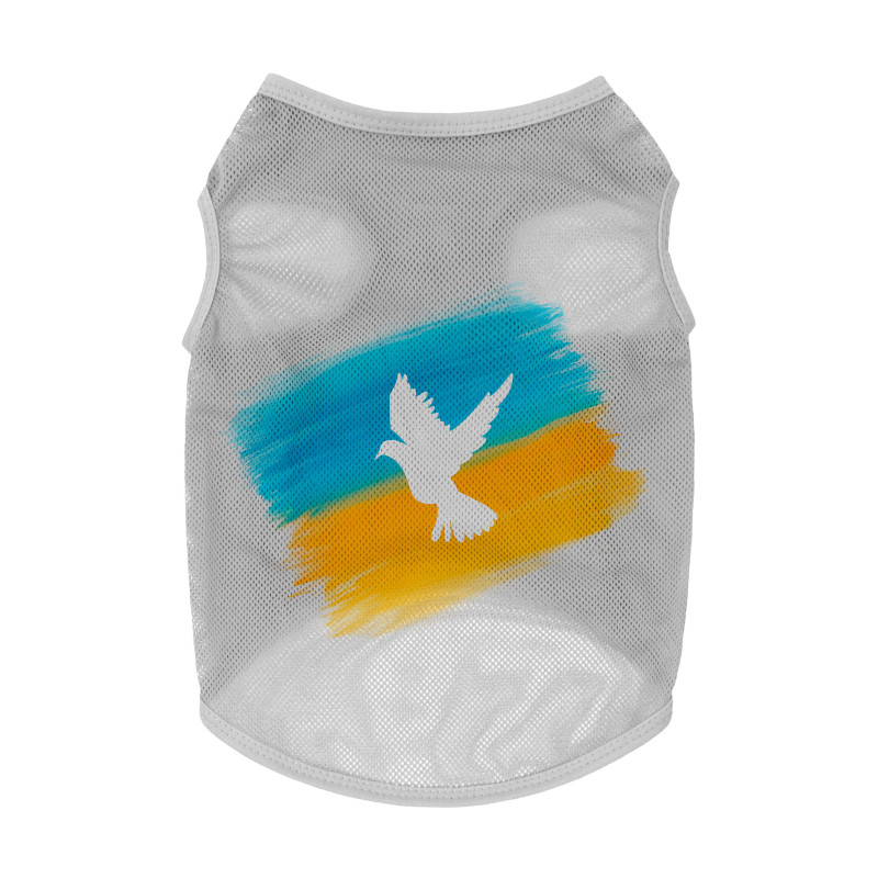Борцівка для тварин WAUDOG Clothes "Прапор" сітка M сіра (302-0229-11)