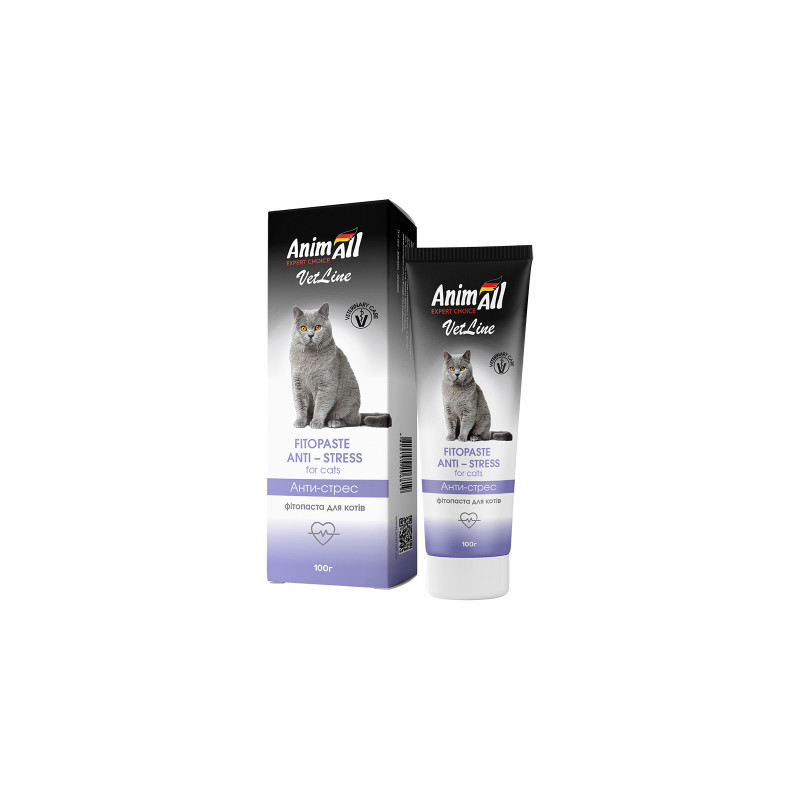 Паста для тварин AnimAll VetLine стоп стрес для кішок 100 г (4820150206819)