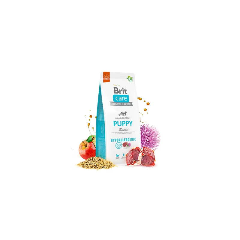 Сухий корм для собак Brit Care Dog Hypoallergenic Puppy гіпоалергенний з ягням 1 кг (8595602558971)