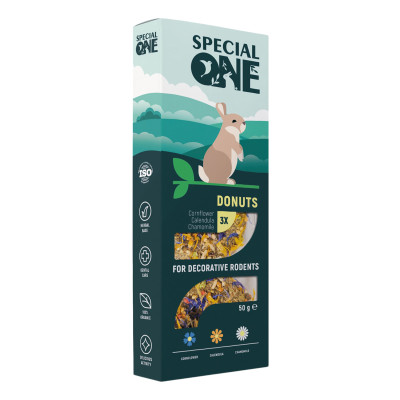 Вітаміни для гризунів Special One «Волошка, календула, ромашка» 50 г (4823082425198)