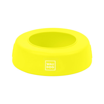 Посуд для собак WAUDOG Silicone Миска-непроливайка 1 л жовта (50798)