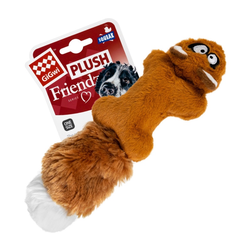 Іграшка для собак GiGwi Catch&fetch Барсук із двома пищалками 24 см (75066)