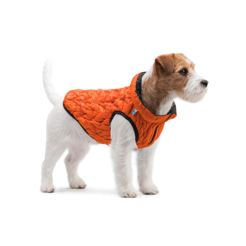 Курточка для тварин Collar AiryVest UNI двостороння M 43 жовтогарячо-чорна (2549)