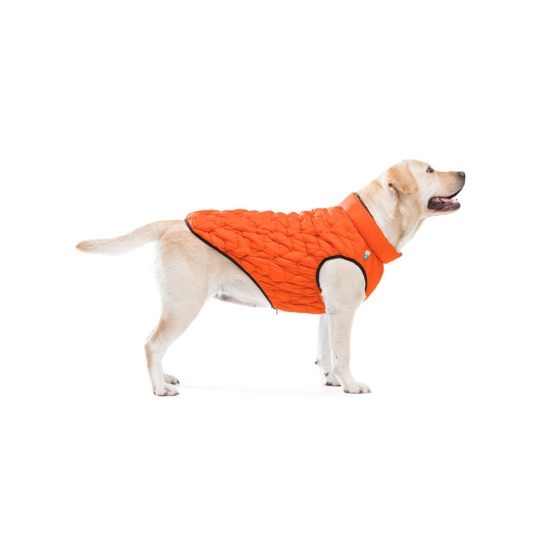 Курточка для тварин Collar AiryVest UNI двостороння M 43 жовтогарячо-чорна (2549)