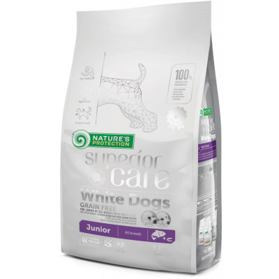 Сухий корм для собак Nature's Protection NP Superior Care White Dogs Grain Free Junior All Breeds 1.5 (NPSC45671)