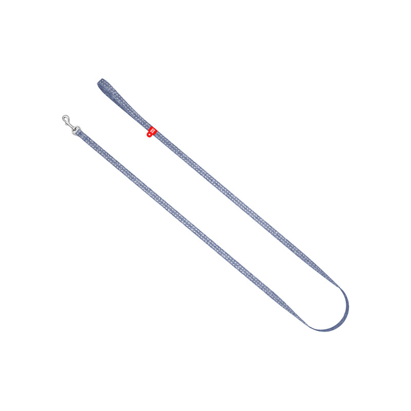 Повідок для котів WAUDOG Re-cotton світловідбивний XS 200х1 см синій (164412)