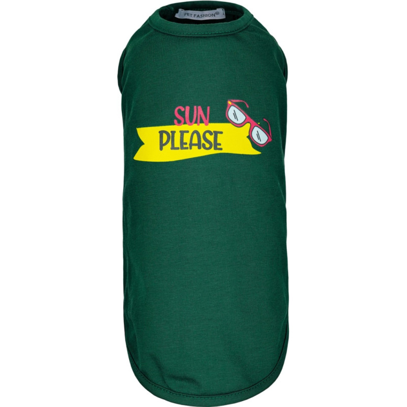 Борцівка для тварин Pet Fashion "Sun Please" S2 темно-зелена (4823082424696)