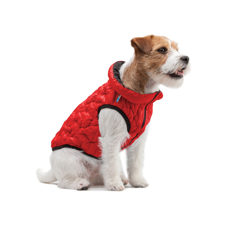 Курточка для тварин Collar AiryVest UNI двостороння S 33 червоно-чорна (2519)