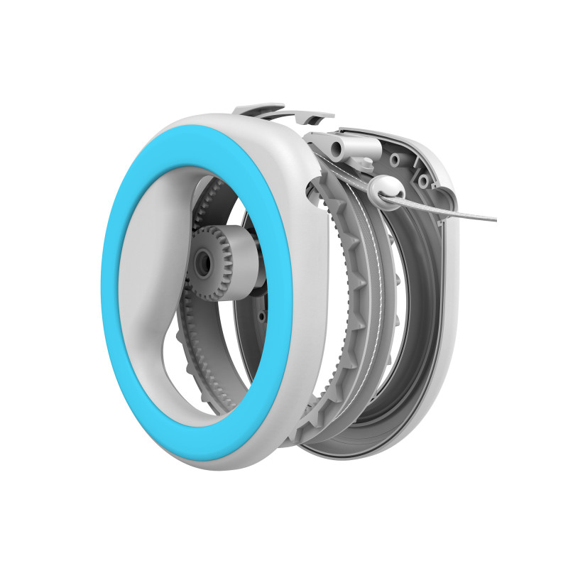 Повідок для собак WAUDOG R-leash світловідбиваюча стрічка XS-M до 40 кг 2.9 м блакитни (81272)