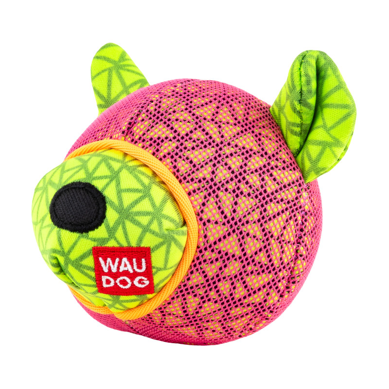 Іграшка для собак WAUDOG Fun Ведмедик 12х11 см рожева (62057)