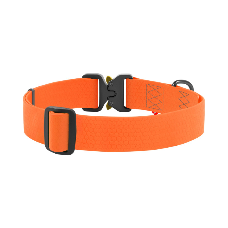 Нашийник для тварин WAUDOG Waterproof з QR паспортом XXL Ш 40 мм Д 43-70 см(помаранчевий) (28014)