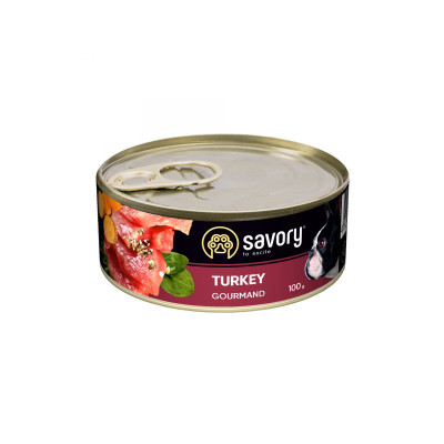 Консерви для собак Savory Dog Gourmand індичка 100 г (4820232630495)