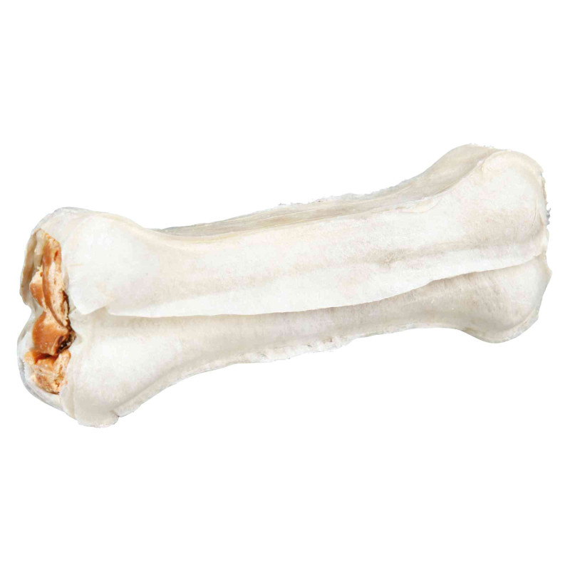 Ласощі для собак Trixie Кістка для чищення зубів з качкою Denta Fun 10 см 70 г (4011905313917)