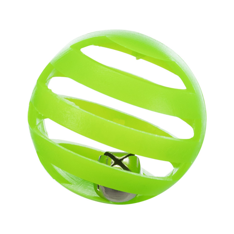 Іграшка для котів Trixie М'ячики пластикові з дзвіночками 4 см (набір 4 шт.) (4011905045214)