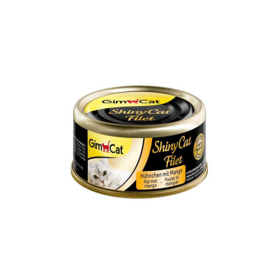 Консерви для котів GimCat Shiny Cat Filet курка і манго 70 г (4002064412979)