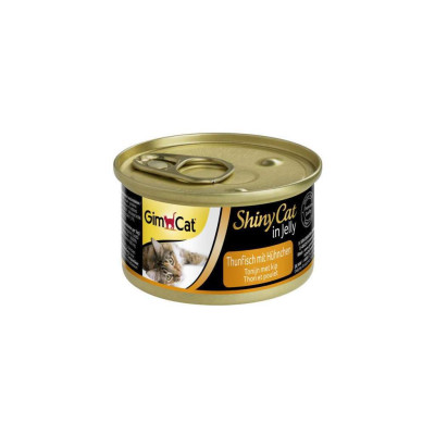Консерви для котів GimCat Shiny Cat з тунцем і куркою 70 г (4002064413105)