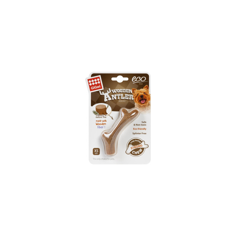 Іграшка для собак GiGwi Wooden Antler Ріг жувальний XS (2339)