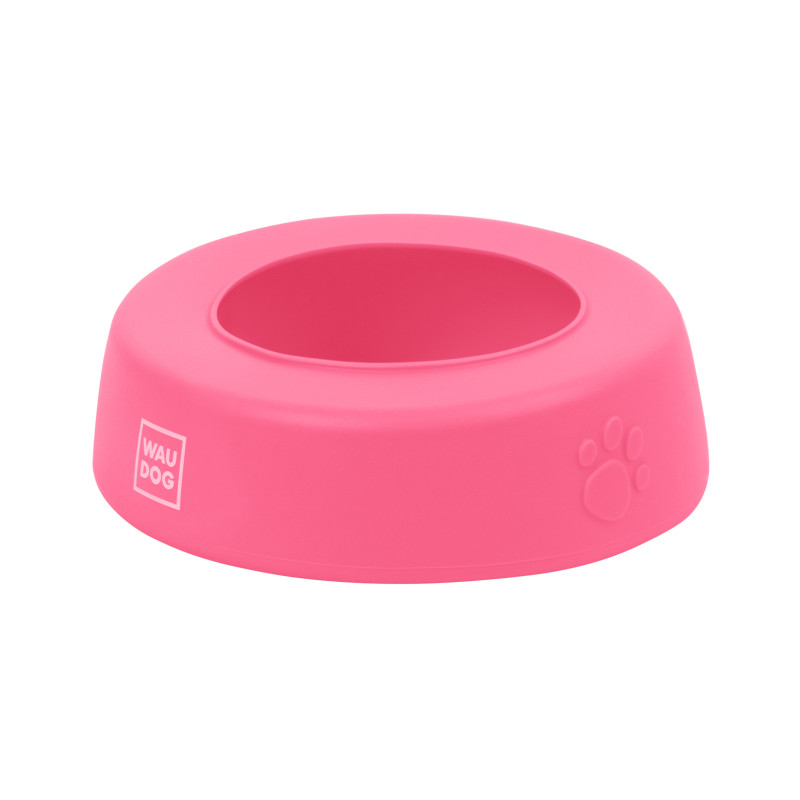 Посуд для собак WAUDOG Silicone Миска-непроливайка 1 л рожева (50797)