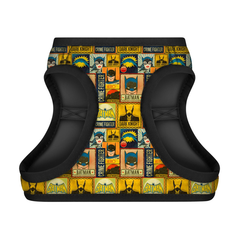 Шлея для собак WAUDOG Clothes з QR паспортом "Бетмен вінтаж" S2 (1012-4004)