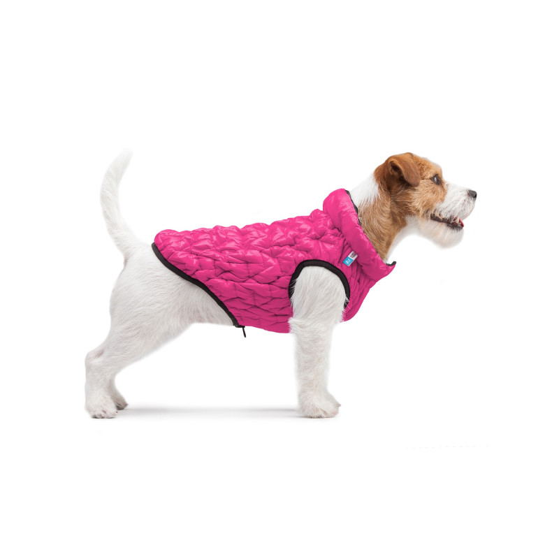 Курточка для тварин Collar AiryVest UNI двостороння XS 28 рожево-чорна (2507)