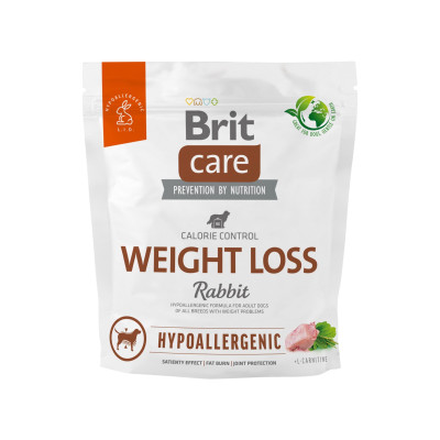 Сухий корм для собак Brit Care Dog Hypoallergenic Weight Loss з кроликом 1 кг (8595602559183)