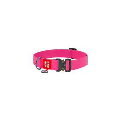 Нашийник для тварин WAUDOG Waterproof з QR паспортом XXL Ш 40 мм Д 43-70 см(рожевий) (28017)
