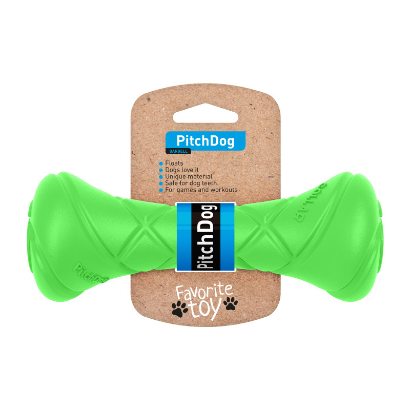 Іграшка для собак Collar PitchDog гантель для апорту 19 см салатова (62395)