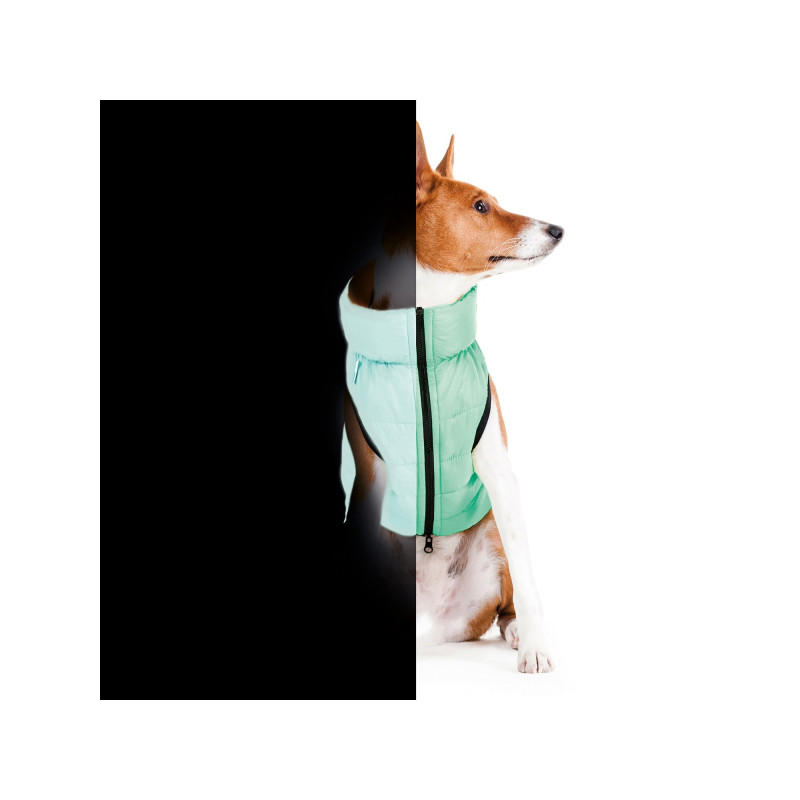 Курточка для тварин Airy Vest Lumi двостороння M 47 м'ятно-блакитна (2287)