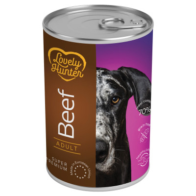 Консерви для собак Lovely Hunter Adult with Beef 400 г (LHU45624)