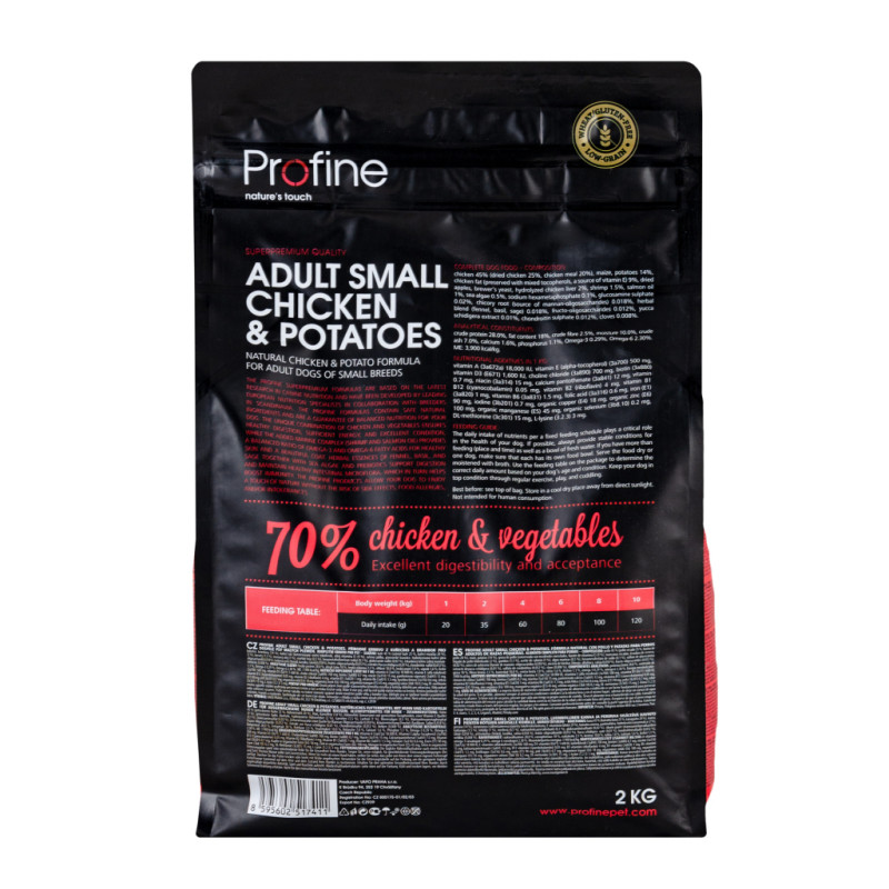 Сухий корм для собак Profine Adult Small з куркою і картоплею 2 кг (8595602517411)