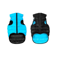 Курточка для тварин Airy Vest двостороння L 55 чорно-блакитна (1635)