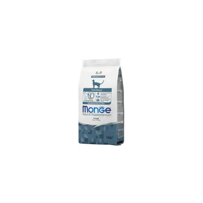 Сухий корм для кішок Monge Cat Monoprotein Sterilised з фореллю 1.5 кг (8009470005494)