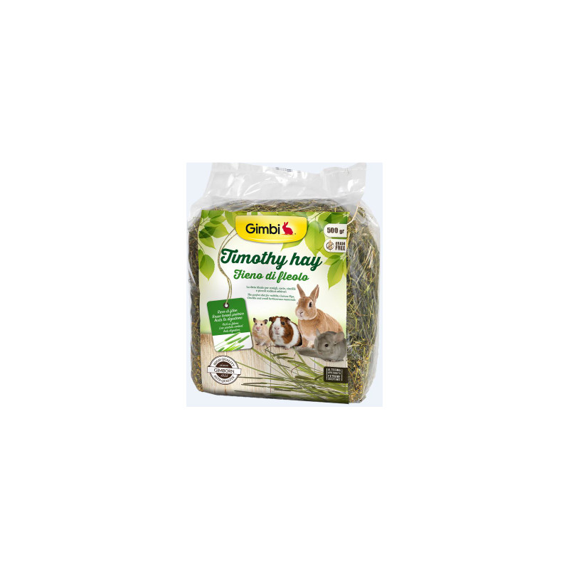Корм для гризунів GimBi Grain Free Сіно тимофіївки 500 г (4002064205151)