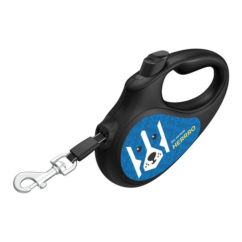 Повідок для собак WAUDOG R-leash Патрон світловідбиваюча стрічка L 5 м (383-4025)