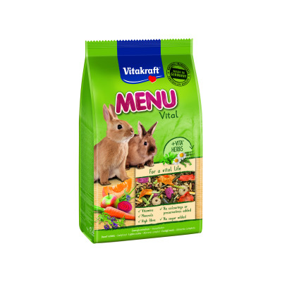 Корм для гризунів Vitakraft Menu Vital для кроликів 1 кг (4008239255808/4008239292193)