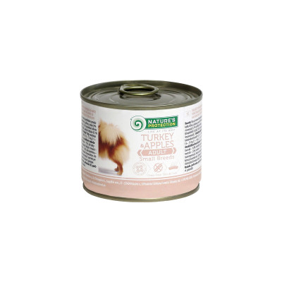 Консерви для собак Nature's Protection Adult Small Breeds Turkey&Apples 200 г (KIK24520)
