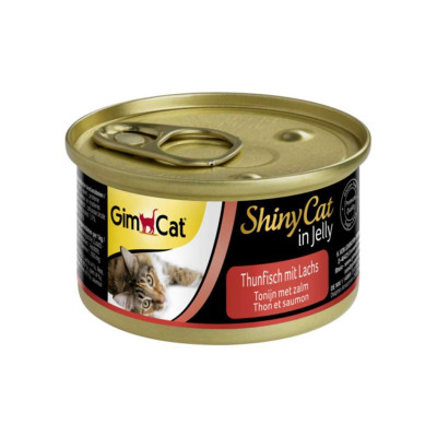 Консерви для котів GimCat Shiny Cat з тунцем і лососем 70 г (4002064414195)