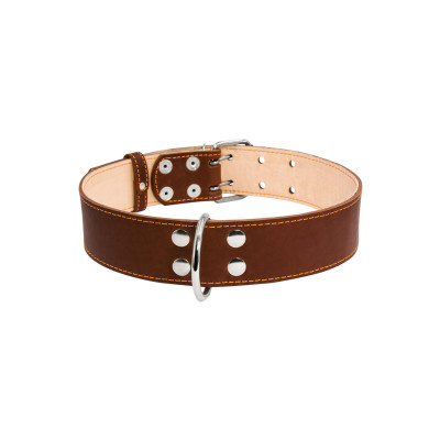 Нашийник для тварин Collar подвійний 45 мм 56-68 см коричневий (03596)