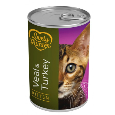 Консерви для котів Lovely Hunter Kitten Veal&Turkey 400 г (LHU45346)