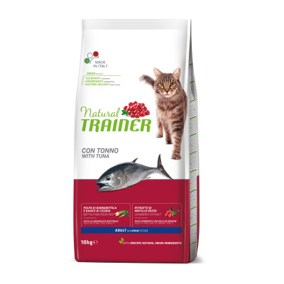 Сухий корм для кішок Trainer Natural Super Premium Adult з тунцем 10 кг (8059149246994)