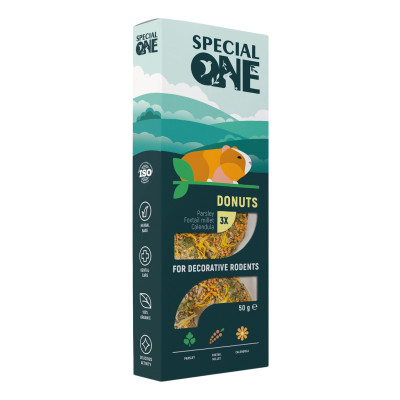Вітаміни для гризунів Special One «Петрушка, чумиза, календула» 50 г (4823082425211)