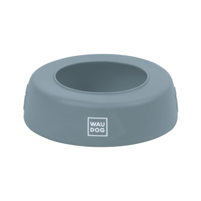 Посуд для собак WAUDOG Silicone Миска-непроливайка 1 л сіра (507911)