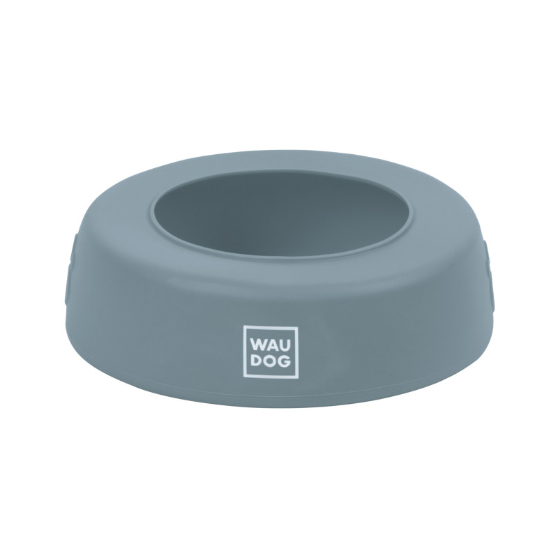 Посуд для собак WAUDOG Silicone Миска-непроливайка 1 л сіра (507911)