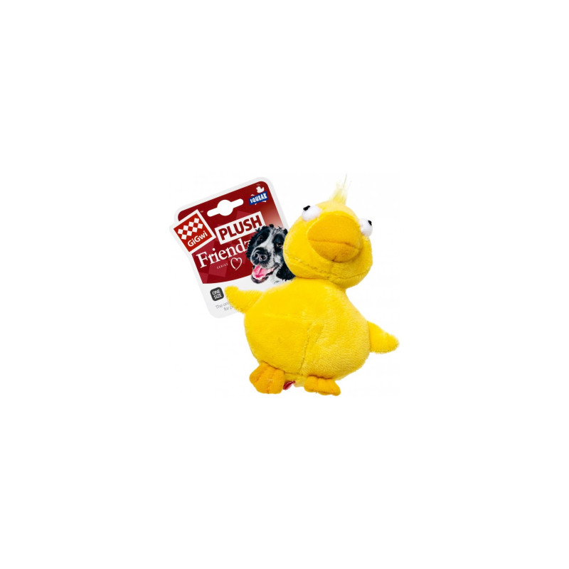 Іграшка для собак GiGwi Plush Качка з пищалкою 11 см (75020)