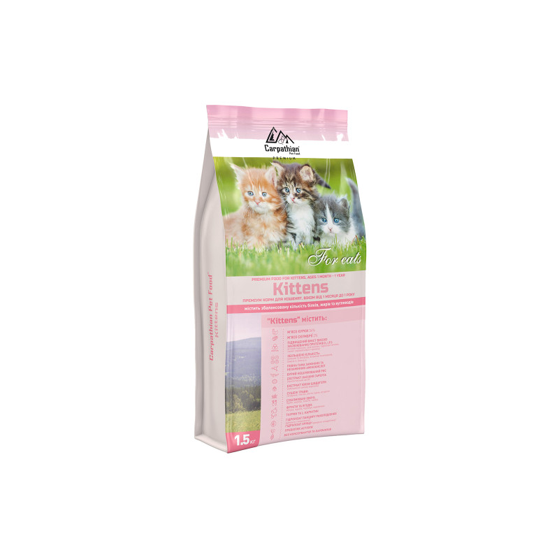 Сухий корм для кішок Carpathian Pet Food Kittens 1.5 кг (4820111140916)